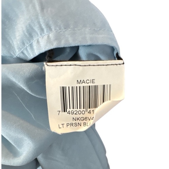 BCBGMAXAZRIA MACIE Cutout Bodycon Sheath Dress Sz 0 Light Parisian Blue - Picture 9 of 9